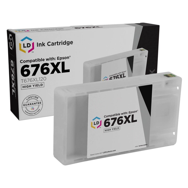 LD Products Remanufactured Replacement for Epson 676XL Ink Cartridges T676XL120 High Yield (Black, Single-Pack) for Workforce WP-4020 WP-4530 WP-4540 WP-4010 WP-4023 WP-4090 WP-4520 WP-4533 WP-4590 - Image 1